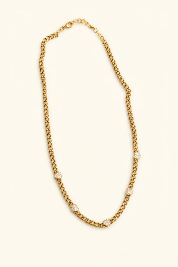 white heart chain
