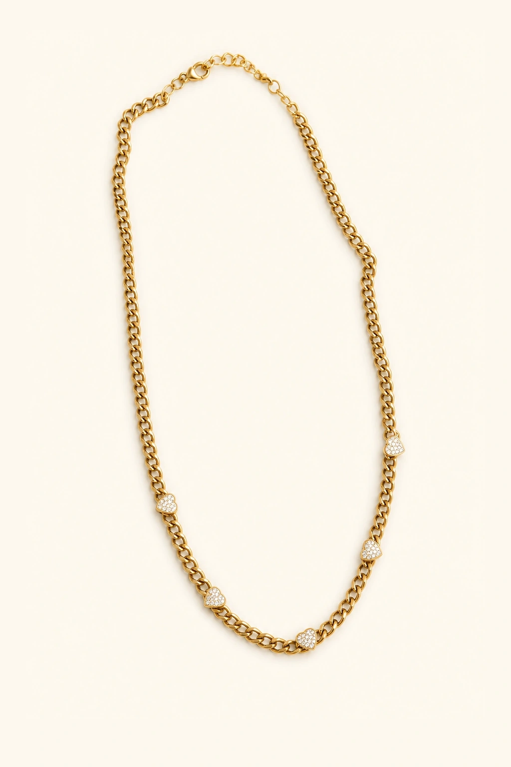 white heart chain